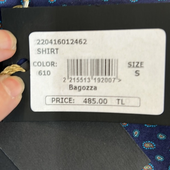 Bagozza Slim Fit Dress Shirt Retail $485 - Picture 6 of 9